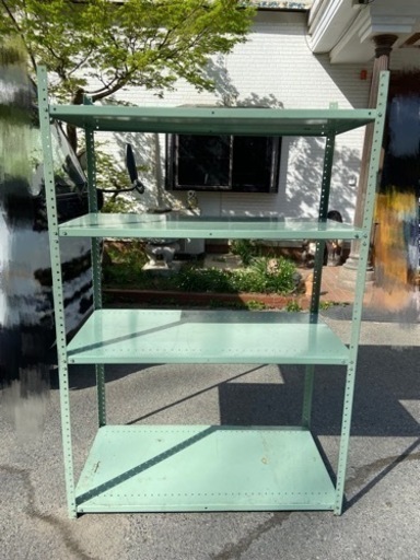 ☆処分延長５月一杯☆ A 鉄製ラック 中古品 サイズ(約)奥行き60cm 横幅119cm 高さ180cm