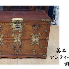 ｄ32　美品！！　鍵付き　アンティークボックス　飾り箱