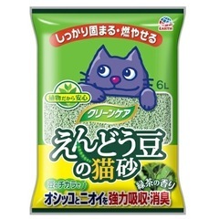 えんどう豆の猫砂