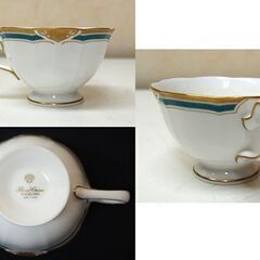 ナルミ ボーンチャイナ シーボルト フロリレギウム カップ＆ソーサー 4客セット 金彩 洋食器 花柄 SIEBOLD FLORILEGIUM NARUMI 札幌市 清田区 平岡