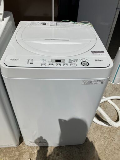 2022年製！ シャープ 洗濯機 5.5㎏ ES-GE5G-W