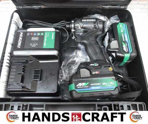 HIKOKI ハイコーキ WH36DC（2XPBSZ）インパクトドライバ 未使用 36V マルチボルトバッテリー×2 充電器 【ハンズクラフト宜野湾店】