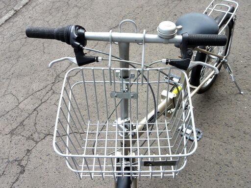 折りたたみ自転車 20インチ 6段変速 荷台 カゴ付き カギ無し