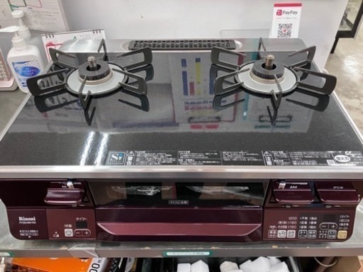 ガラストップRinnai/リンナイ都市ガスコンロRTS65AWK1RG2018年製 2295
