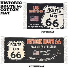 コットン マット HISTORIC ROUTE 66　キッチンマット