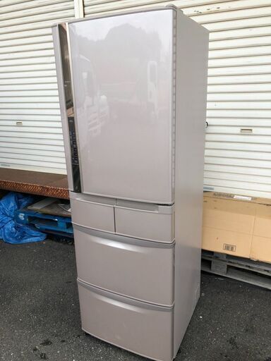北九州市内配送無料店　日立 HITACHI R-S420CM-T [真空チルドSL冷蔵庫 (415L・右開） 5ドア ソフトブラウン]