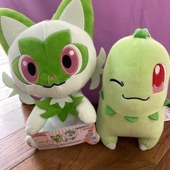 ポケモン　ピカチュウ　ニャオハ　チコリータ　新品未使用　3つまとめて！