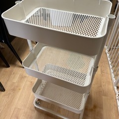 家具 3段 ワゴン 収納　