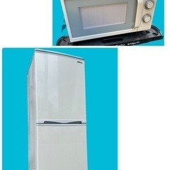 単身 電子レンジ&2ドア冷蔵庫セット 家電 キッチン家電 　