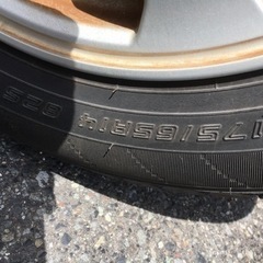 キューブ、ノート　アルミ　タイヤバリ山　175 65 R14