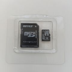 動作未確認　Buffalo MicroSD 4GB アダプ...