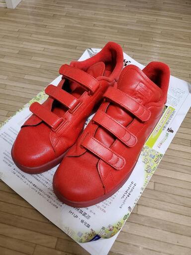 adidas　 アディダス スタンスミス Stan Smith 赤 ベルクロー