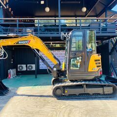 ミニ油圧ショベル SANY（三一重工）SY50U 展示品 配管付き 5h 取説