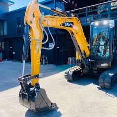 ミニ油圧ショベル SANY（三一重工）SY50U 展示品 配管付き 5h 取説