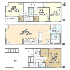 新築3SLDK戸建　ウォークインクローゼット！㊗家賃2ヶ月…