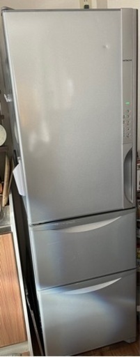 2014年製　315L 日立 Hitachi ノンフロン冷蔵庫 R-K320EVL  ライトシルバー