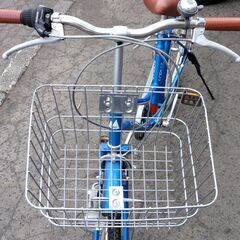 FOREST 26インチ 自転車 6段変速 ブルー/青 ママチャリ シティサイクル カゴ付き カギ×1本 札幌市 中央区 南12条