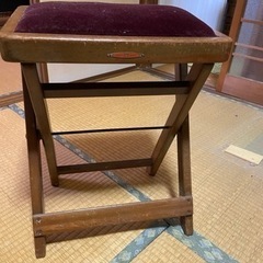 アンティークミシン椅子(折りたたみ)