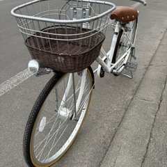 北海道旭川市 レトロ調 子供用 24インチ 自転車 ママチャリ ...