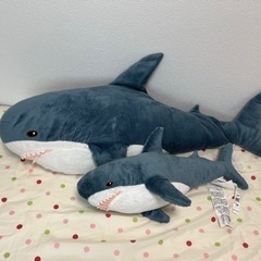 【4/27値下げ】IKEA サメぬいぐるみ　親子セット