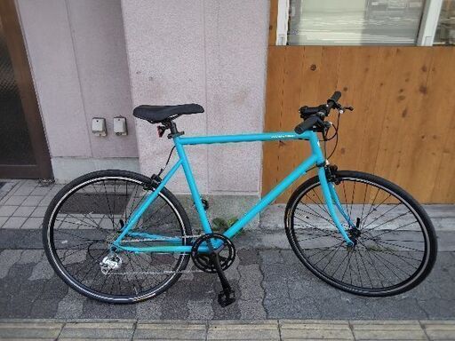 美品☆tokyo bike[トウキョウバイク]650c クロスバイク クロモリ/9speed/ターコイズ