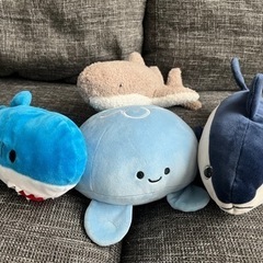 ぬいぐるみ　海の生き物セット