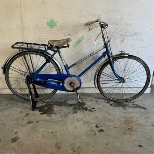 270□岐阜発　△昭和レトロ/KATANO/運搬自転車/26インチ/ロッドブレーキ/走行確認/フェンダーヘコミあり/スレ等あり/現状品　R6.3/16□
