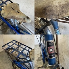 270□岐阜発　△昭和レトロ/KATANO/運搬自転車/26インチ/ロッドブレーキ/走行確認/フェンダーヘコミあり/スレ等あり/現状品　R6.3/16□　