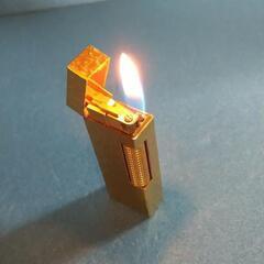 美品 着火確認済みダンヒルdunhillガスライターゴールド