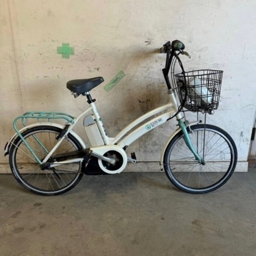 271□岐阜発　△E-bike/i-MiEV/電動アシスト自転車/20インチ/3段変速/充電器付/バッテリー3.8Ah/走行確認/防犯有り/現状品　R6.3/18□