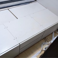 ニトリ　シングルベットフレーム　大容量収納付き