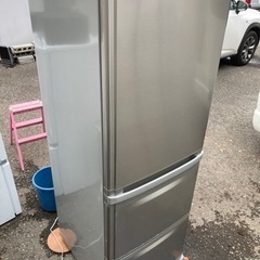 三菱　380L 3ドア冷蔵庫　しっかり冷えます 自動製氷正常　屋...