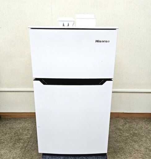 Hisense ハイセンス 2ドア冷蔵庫 93L HR-B95A ノンフロン冷凍冷蔵庫 一人暮らし 耐熱トップテーブル 2020年製