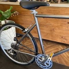 【後輪タイヤ・後輪チューブ新品！Tokyo bike】クロモリフレーム　8速　650×25cミニベロ　ガンメタ