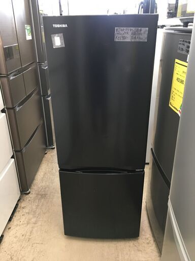 東芝 TOSHIBA 冷蔵庫 GR-T15BS 2022年製 高年式 2ドア 2ドア冷蔵庫 153L 自動霜取り ブラック 黒 冷凍庫 大容量 BIG 大きい 静か シンプル 一人暮らし 二人暮らし 1K 家電 省エネ 新鮮 1人暮らし 2人暮らし おしゃれ クリーニング済 堺市 石津【ジャングルジャングルサカイ石津店】