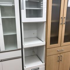 ☆ジモティ割あり☆ 高橋木工所 食器棚 白 H200×W100.3×D51 