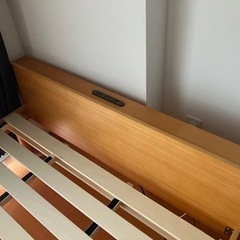 【寝具】セミダブルマットレス+ベッドフレーム（コンセント付）※確定