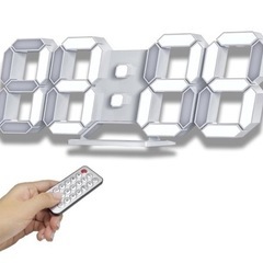 新品未使用✨掛け時計　デジタル　置き時計　LED リモコン付き　...