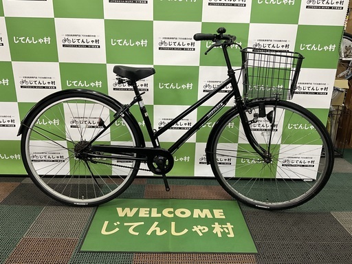 【成約済】【前後タイヤ新品‼︎/27インチ/シティ自転車/ライト\u0026カギ付/ブラック】【No.49】