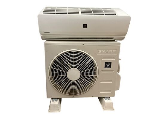 SHARP/シャープ エアコン/室外機セット 6畳用 プラズマクラスター7000 ２０１７年製 リモコン 壁掛け金具付き 引き取り限定 神奈川県横須賀市