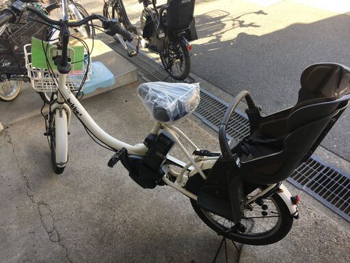 地域限定送料無料 パスバビー 子供乗せ 12,3AH 白 神戸市 電動自転車