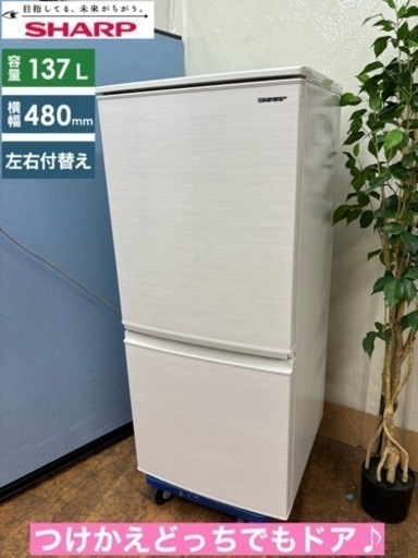 I550  SHARP 冷蔵庫 (137L) 2ドア ⭐ 動作確認済 ⭐ クリーニング済