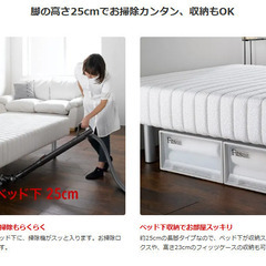 未使用に近い 2台 dinosで購入 フランスベッド 軽くて丈夫な脚