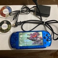 商談成立。PSP 3000本体、ソフト2種付　ジャンク