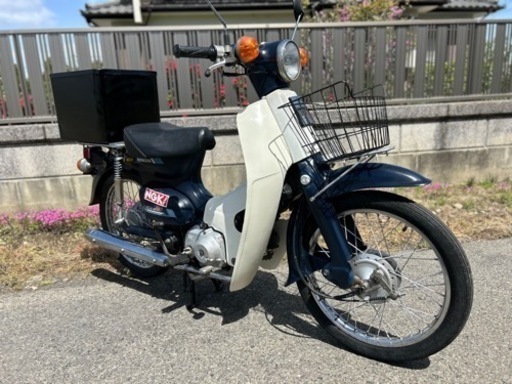 ☆スーパーカブ50☆バッテリー・チェーン・プラグ・テンショナなど新品交換で快調☆50cc原付オートバイ☆