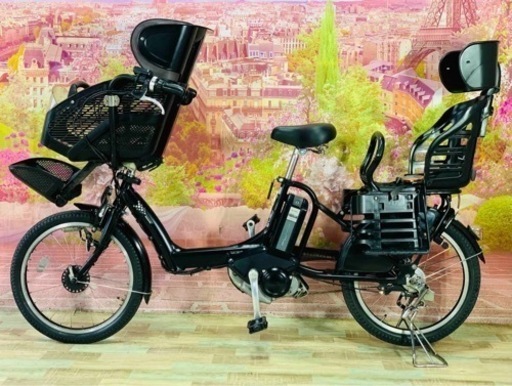 8021乗せ電動アシスト自転車ヤマハ3人乗り対応20インチ