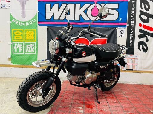 【新古車】ホンダ モンキー125 黒 ABS PGM-Fi JB02 ワンオーナー 走行距離71km ローン分割・配送可 千葉県木更津市発