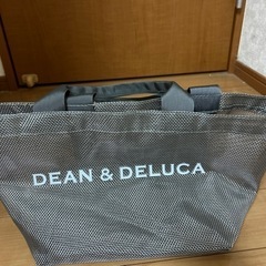 DEAN &DELUCAグレーメッシュバッグ