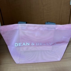 DEAN &DELUCAピンクメッシュバッグ