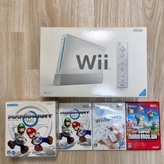 Wii 本体　ゲームセット　ソフト3本セット　動作確認済　　